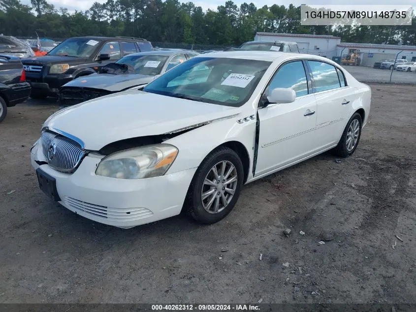 2009 Buick Lucerne Cxl VIN: 1G4HD57M89U148735 Lot: 40262312