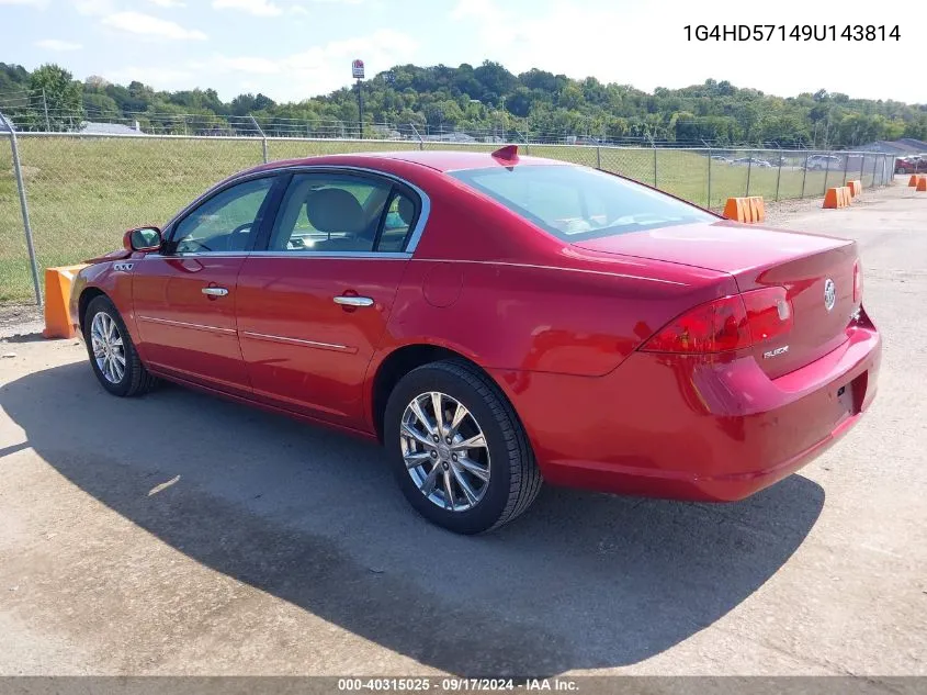 1G4HD57149U143814 2009 Buick Lucerne Cxl-4