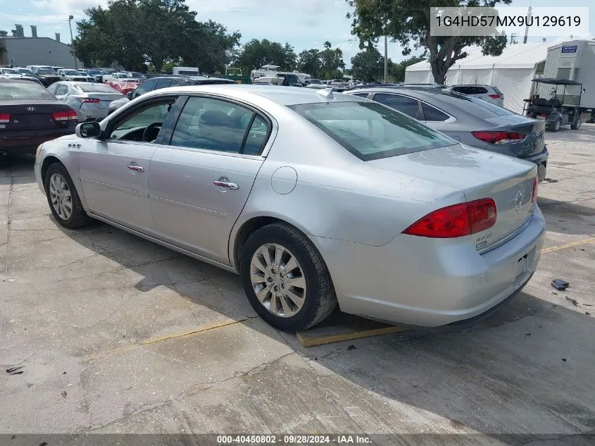 2009 Buick Lucerne Cxl VIN: 1G4HD57MX9U129619 Lot: 40450802