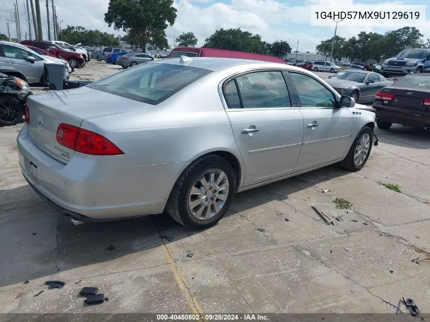 2009 Buick Lucerne Cxl VIN: 1G4HD57MX9U129619 Lot: 40450802