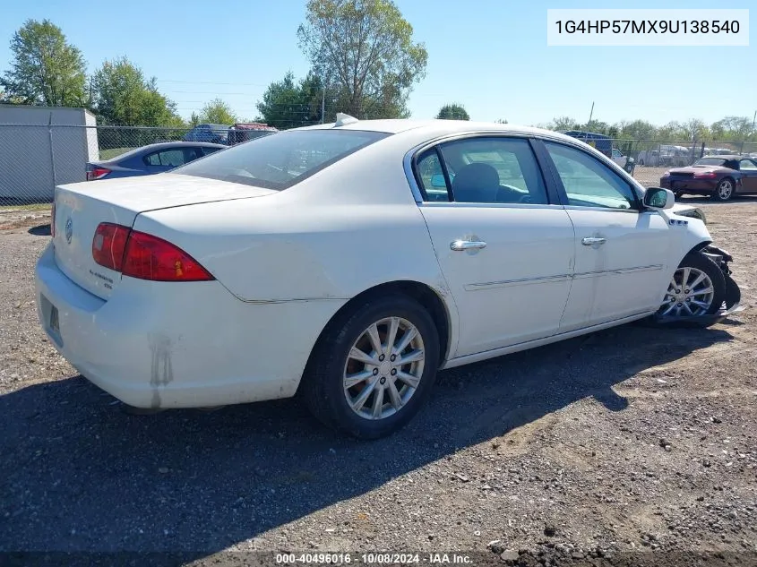 2009 Buick Lucerne Cx VIN: 1G4HP57MX9U138540 Lot: 40496016