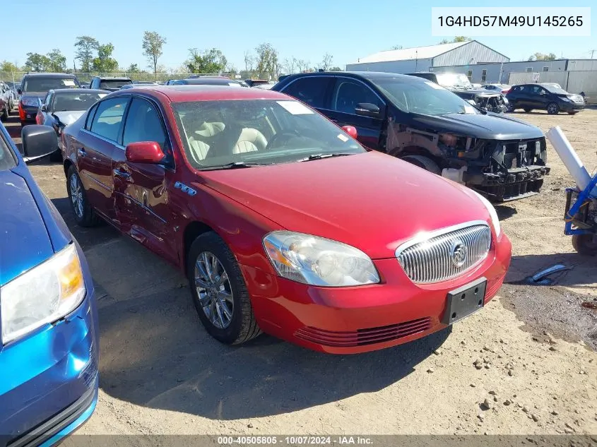 2009 Buick Lucerne Cxl-3 VIN: 1G4HD57M49U145265 Lot: 40505805