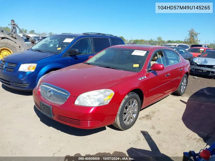 2009 Buick Lucerne Cxl-3 VIN: 1G4HD57M49U145265 Lot: 40505805