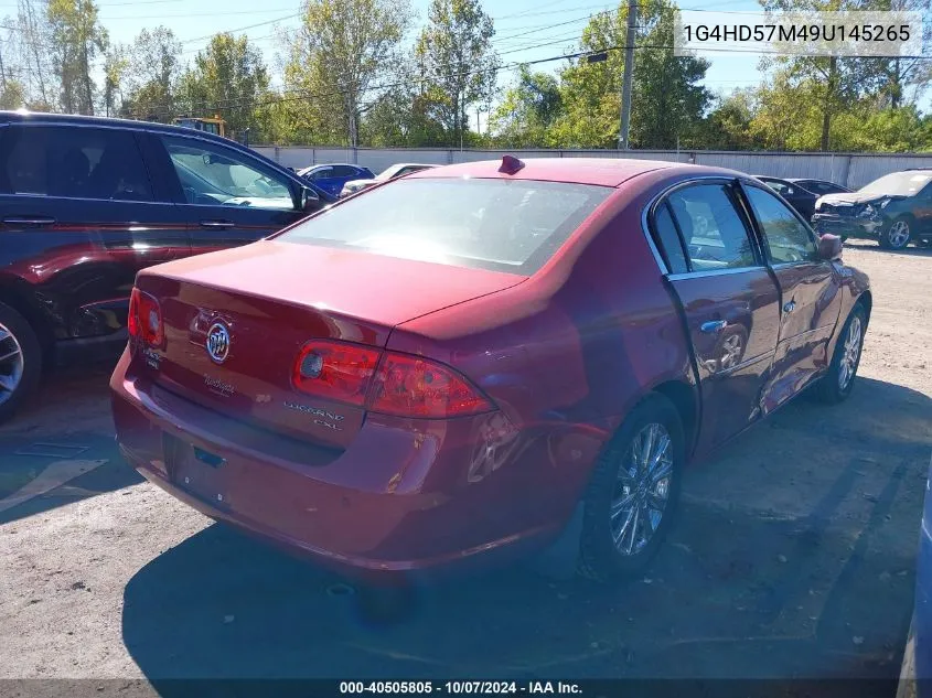 2009 Buick Lucerne Cxl-3 VIN: 1G4HD57M49U145265 Lot: 40505805