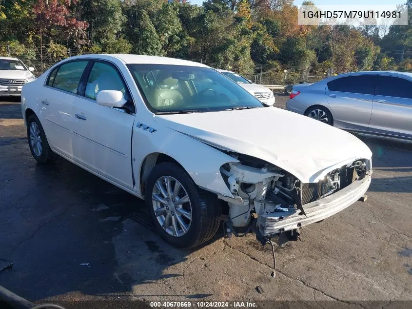 2009 Buick Lucerne Cxl VIN: 1G4HD57M79U114981 Lot: 40670669