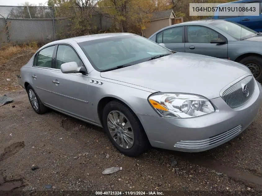 2009 Buick Lucerne Cxl Special Edition VIN: 1G4HD57M19U108643 Lot: 40721324