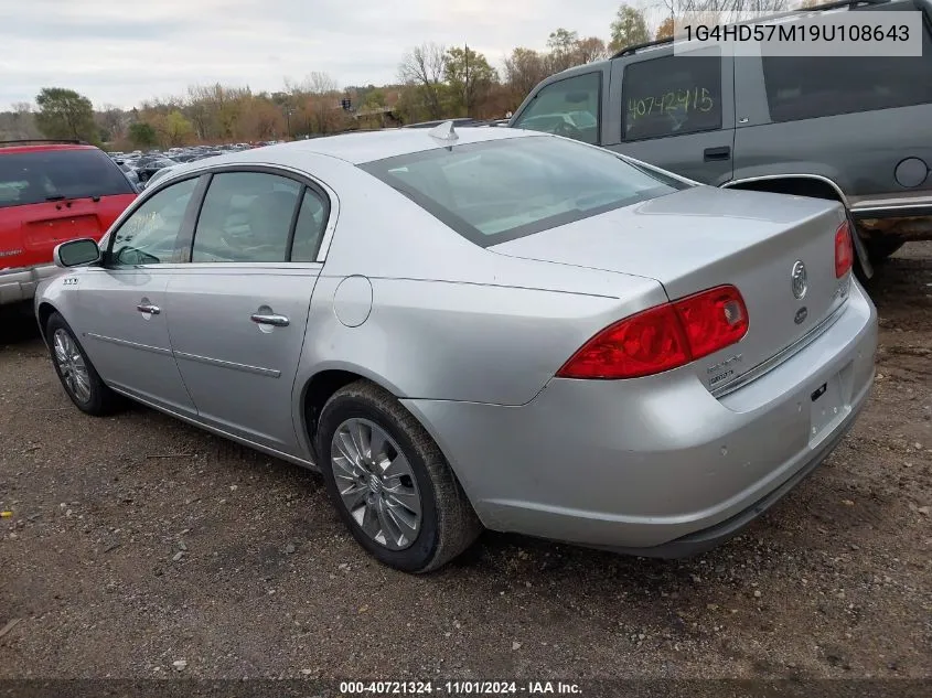 2009 Buick Lucerne Cxl Special Edition VIN: 1G4HD57M19U108643 Lot: 40721324