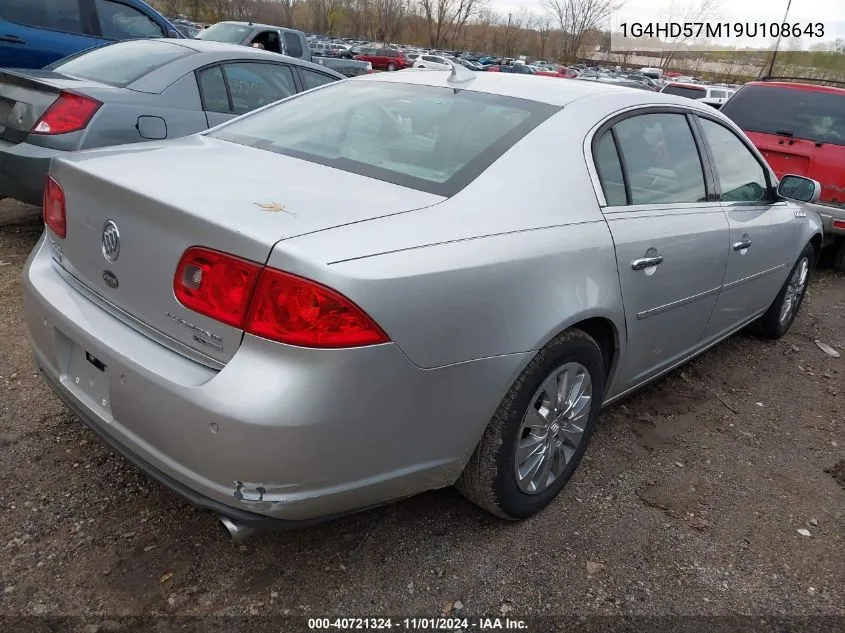 2009 Buick Lucerne Cxl Special Edition VIN: 1G4HD57M19U108643 Lot: 40721324