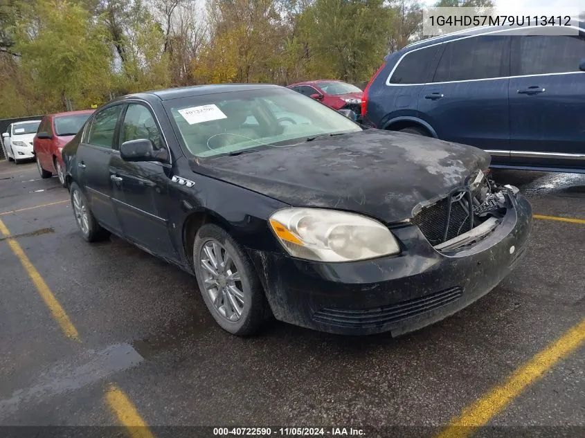 2009 Buick Lucerne Cxl VIN: 1G4HD57M79U113412 Lot: 40722590