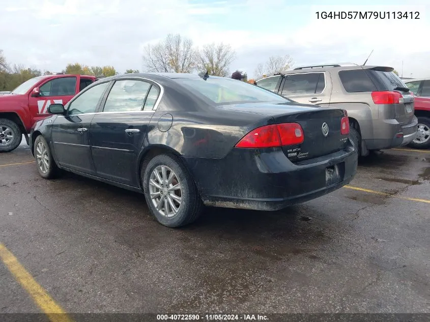 2009 Buick Lucerne Cxl VIN: 1G4HD57M79U113412 Lot: 40722590