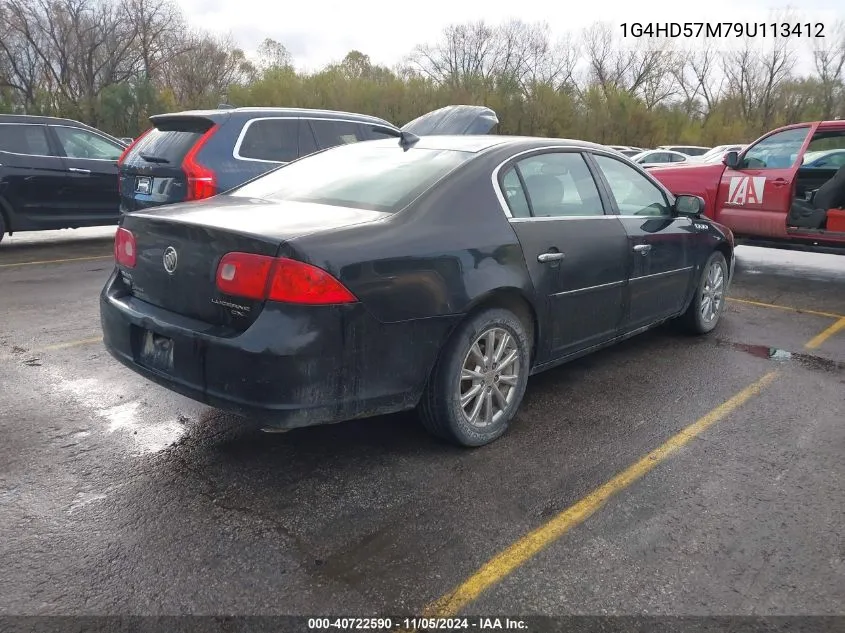 2009 Buick Lucerne Cxl VIN: 1G4HD57M79U113412 Lot: 40722590