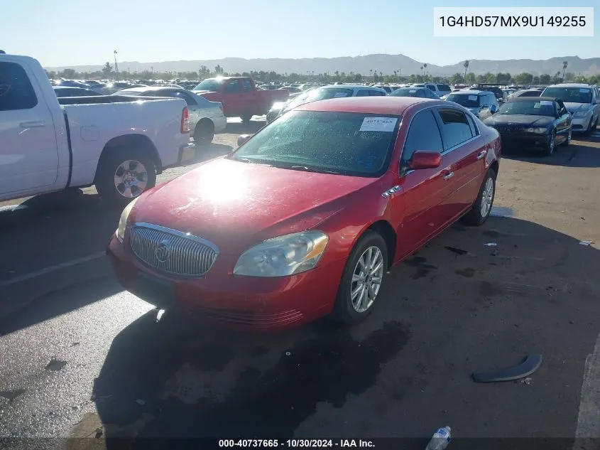 2009 Buick Lucerne Cxl VIN: 1G4HD57MX9U149255 Lot: 40737665