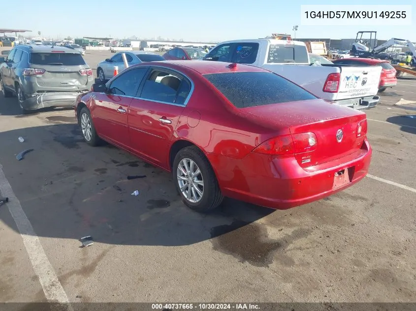 2009 Buick Lucerne Cxl VIN: 1G4HD57MX9U149255 Lot: 40737665