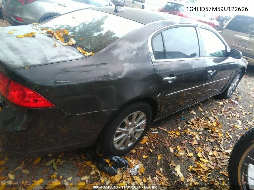 2009 Buick Lucerne Cxl VIN: 1G4HD57M59U122626 Lot: 40745848