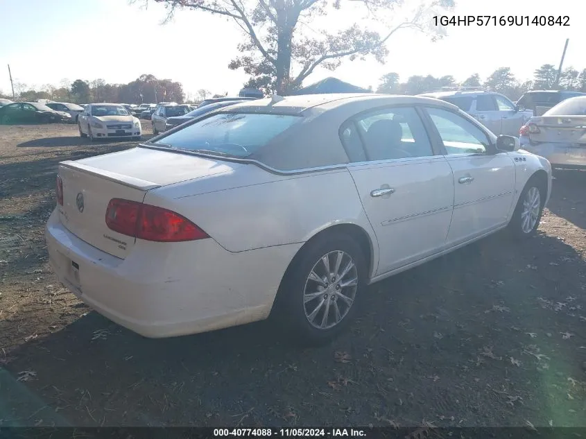 2009 Buick Lucerne Cx VIN: 1G4HP57169U140842 Lot: 40774088