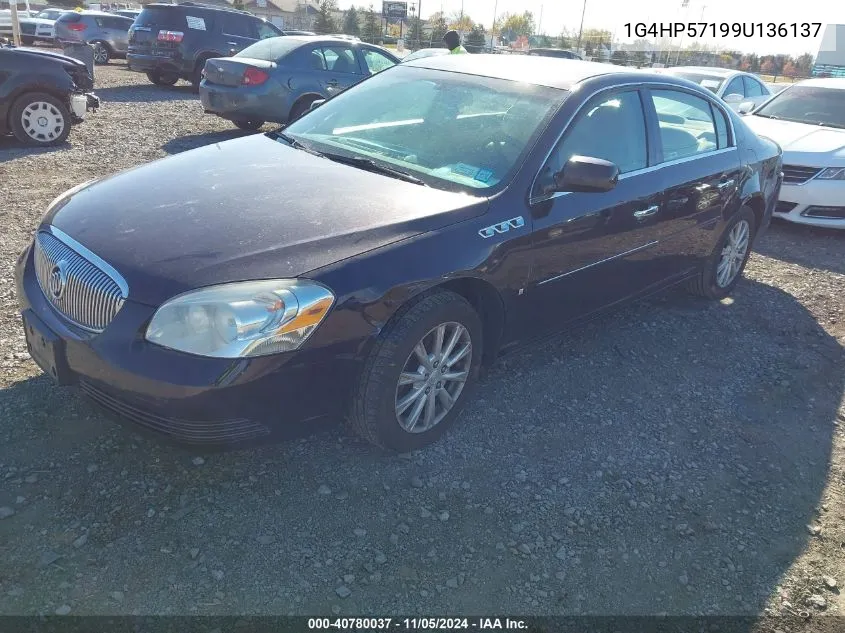 2009 Buick Lucerne Cx VIN: 1G4HP57199U136137 Lot: 40780037