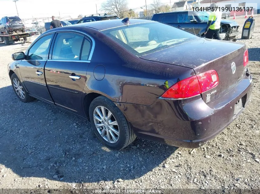 2009 Buick Lucerne Cx VIN: 1G4HP57199U136137 Lot: 40780037