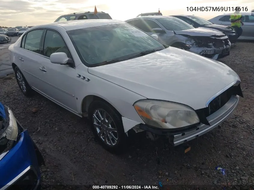 2009 Buick Lucerne Cxl-4 VIN: 1G4HD57M69U114616 Lot: 40789292