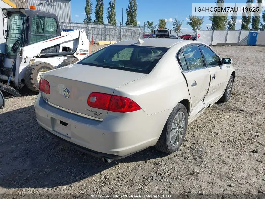 2010 Buick Lucerne VIN: 1G4HC5EM7AU119625 Lot: 12112556