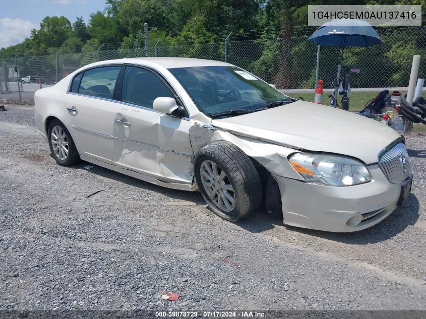 2010 Buick Lucerne Cxl VIN: 1G4HC5EM0AU137416 Lot: 39878729