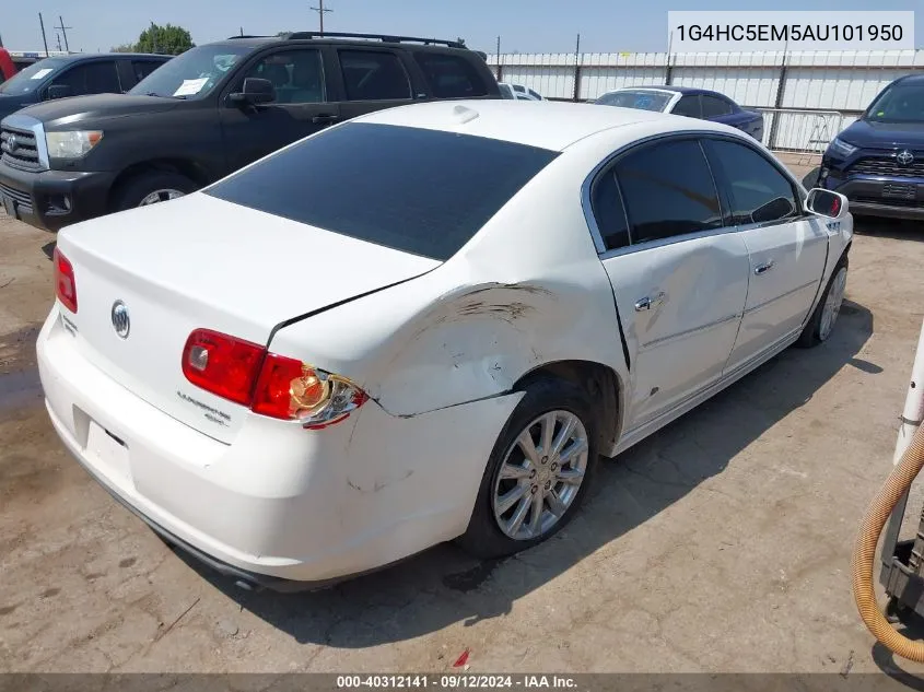 2010 Buick Lucerne Cxl VIN: 1G4HC5EM5AU101950 Lot: 40312141