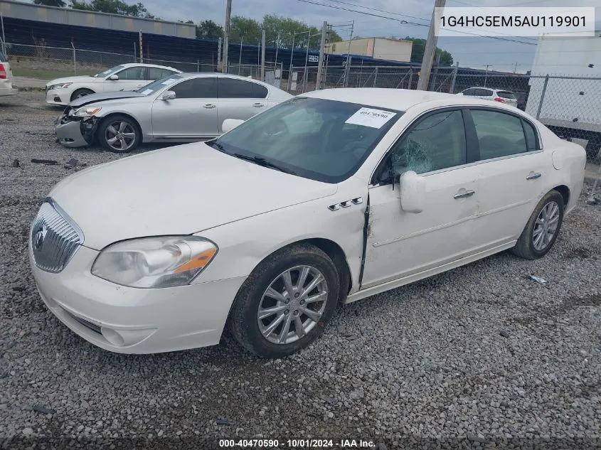 2010 Buick Lucerne Cxl VIN: 1G4HC5EM5AU119901 Lot: 40470590