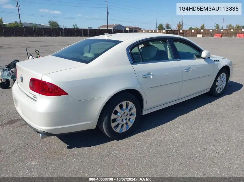 2010 Buick Lucerne Cxl Special Edition VIN: 1G4HD5EM3AU113835 Lot: 40530798