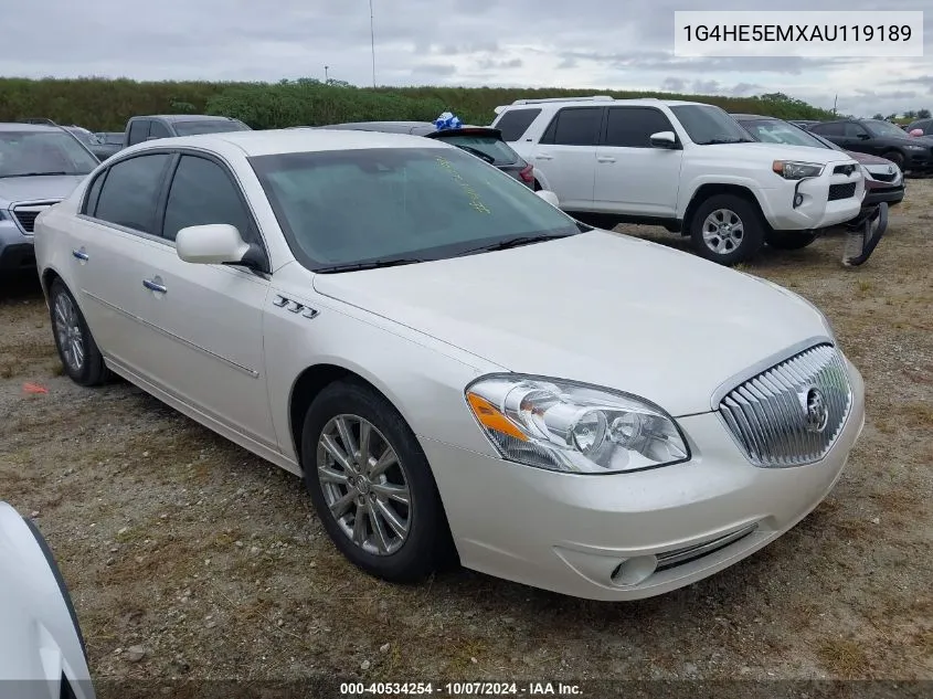 2010 Buick Lucerne Cxl-3 VIN: 1G4HE5EMXAU119189 Lot: 40534254