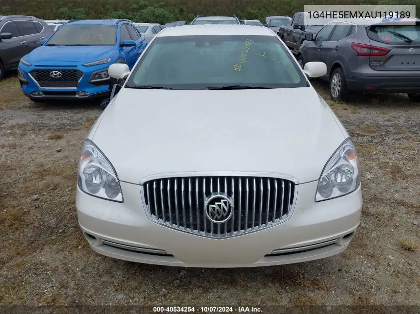 2010 Buick Lucerne Cxl-3 VIN: 1G4HE5EMXAU119189 Lot: 40534254