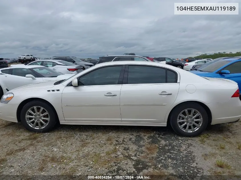 2010 Buick Lucerne Cxl-3 VIN: 1G4HE5EMXAU119189 Lot: 40534254