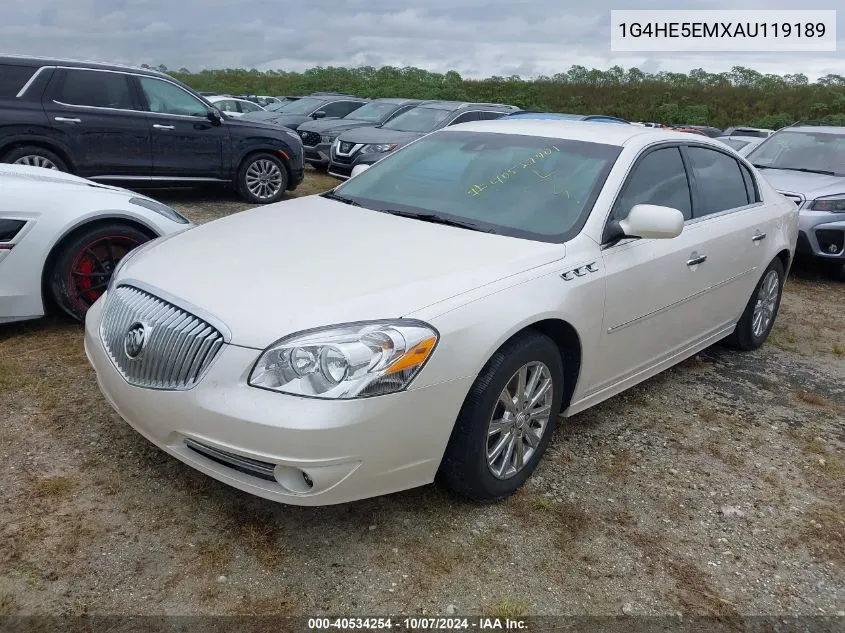 2010 Buick Lucerne Cxl-3 VIN: 1G4HE5EMXAU119189 Lot: 40534254