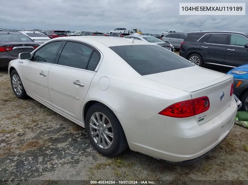 2010 Buick Lucerne Cxl-3 VIN: 1G4HE5EMXAU119189 Lot: 40534254