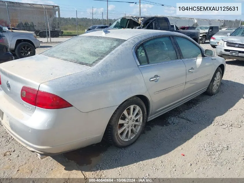 2010 Buick Lucerne Cxl VIN: 1G4HC5EMXAU125631 Lot: 40540684