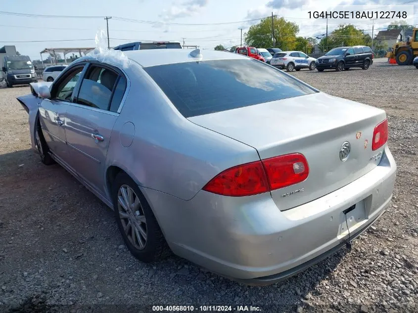 2010 Buick Lucerne Cxl VIN: 1G4HC5E18AU122748 Lot: 40568010