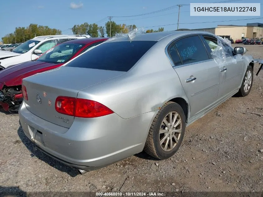 2010 Buick Lucerne Cxl VIN: 1G4HC5E18AU122748 Lot: 40568010