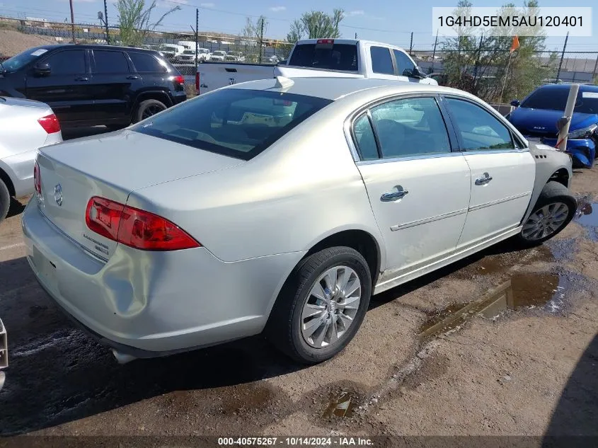 2010 Buick Lucerne Cxl Special Edition VIN: 1G4HD5EM5AU120401 Lot: 40575267