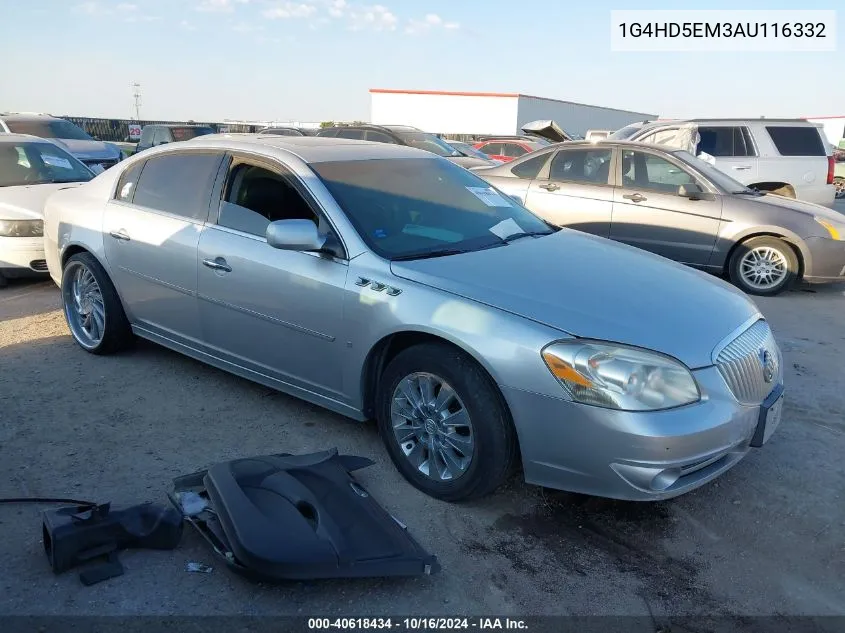 2010 Buick Lucerne Cxl Special Edition VIN: 1G4HD5EM3AU116332 Lot: 40618434