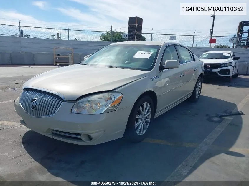 2010 Buick Lucerne Cxl VIN: 1G4HC5EM8AU110352 Lot: 40660279