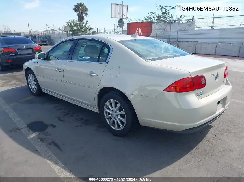 2010 Buick Lucerne Cxl VIN: 1G4HC5EM8AU110352 Lot: 40660279