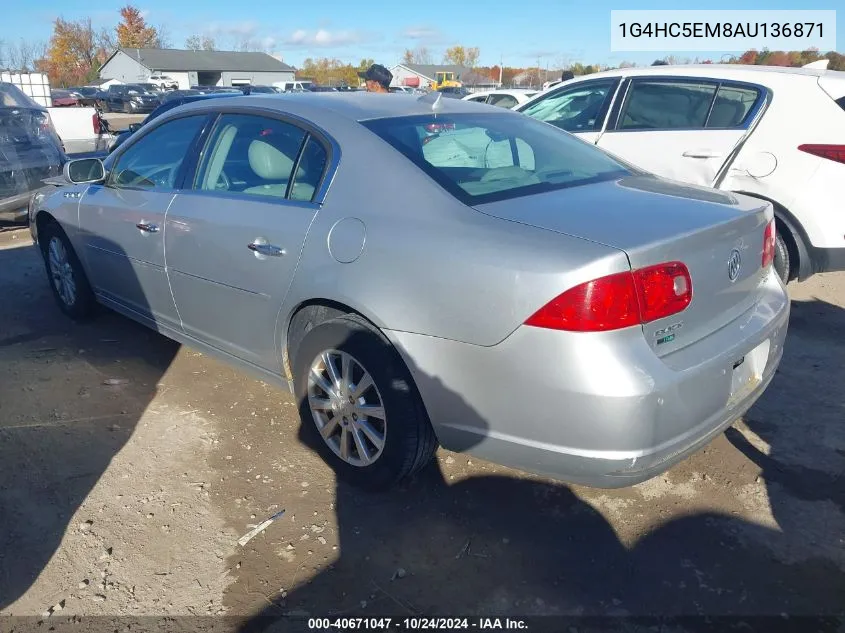 2010 Buick Lucerne Cxl VIN: 1G4HC5EM8AU136871 Lot: 40671047