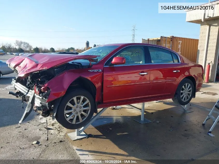 2010 Buick Lucerne Cxl-3 VIN: 1G4HE5EM6AU120016 Lot: 40692834