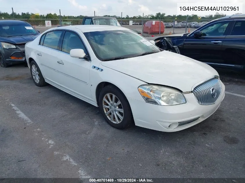 2010 Buick Lucerne Cxl VIN: 1G4HC5EM4AU102961 Lot: 40701469