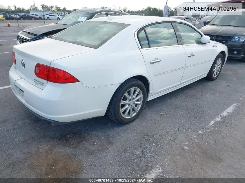 2010 Buick Lucerne Cxl VIN: 1G4HC5EM4AU102961 Lot: 40701469