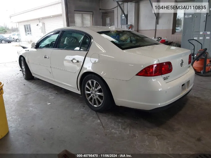 2010 Buick Lucerne Cxl-3 VIN: 1G4HE5EM3AU110835 Lot: 40795470