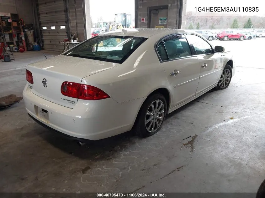 2010 Buick Lucerne Cxl-3 VIN: 1G4HE5EM3AU110835 Lot: 40795470