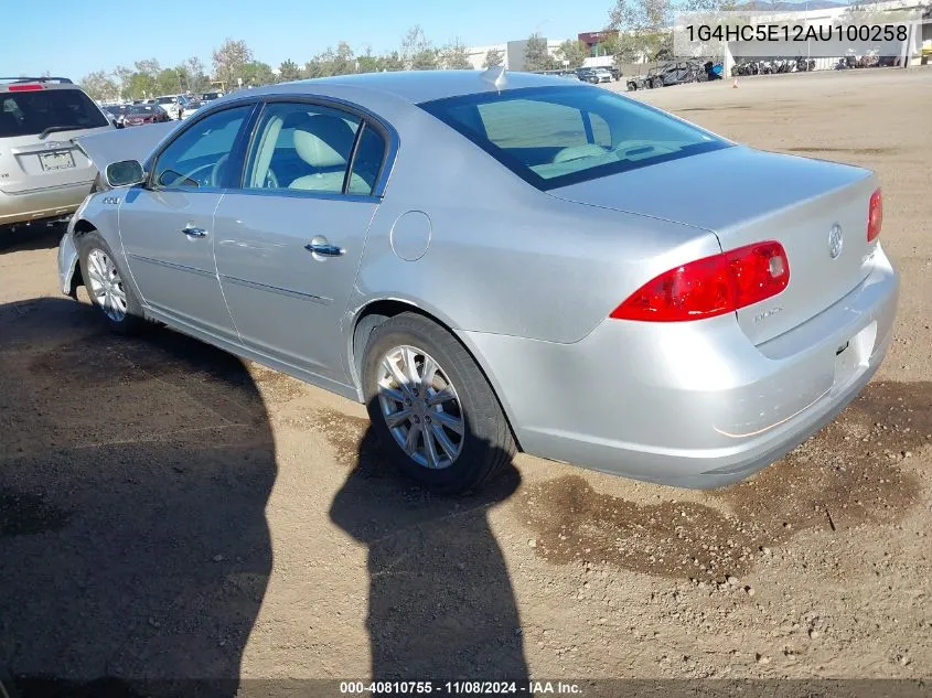 2010 Buick Lucerne Cxl VIN: 1G4HC5E12AU100258 Lot: 40810755