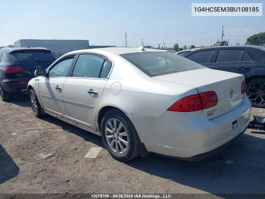 2011 Buick Lucerne Cxl VIN: 1G4HC5EM3BU108185 Lot: 12079700