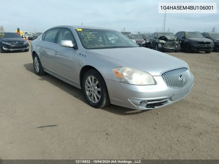 2011 Buick Lucerne VIN: 1G4HA5EM4BU106001 Lot: 12118532