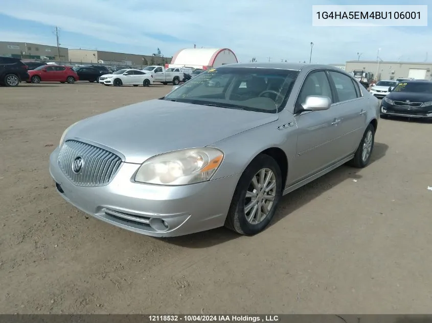 2011 Buick Lucerne VIN: 1G4HA5EM4BU106001 Lot: 12118532