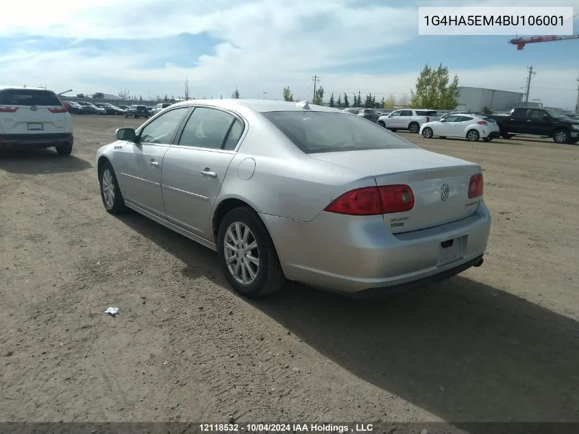 2011 Buick Lucerne VIN: 1G4HA5EM4BU106001 Lot: 12118532